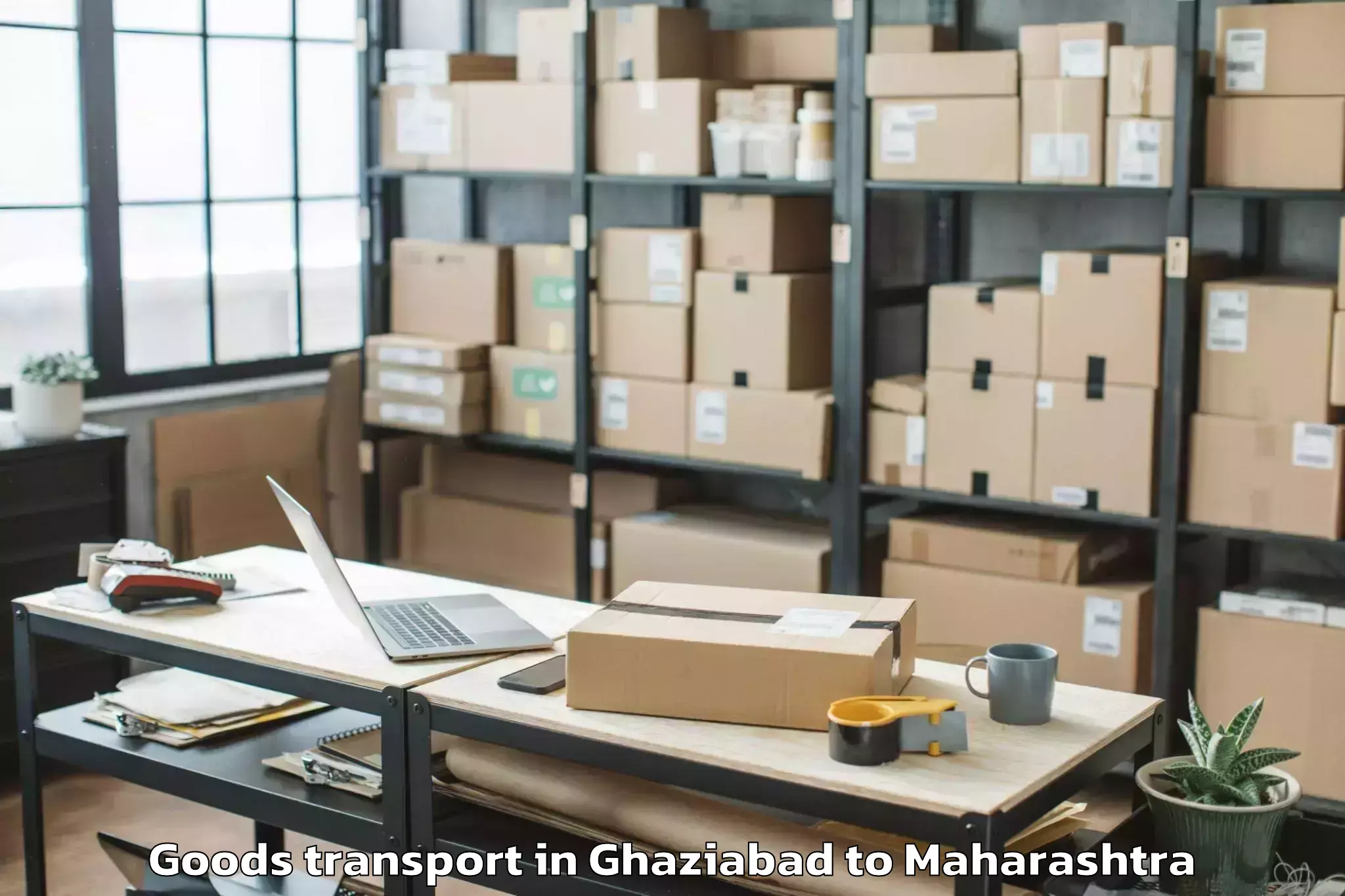 Book Ghaziabad to Bhamragad Goods Transport